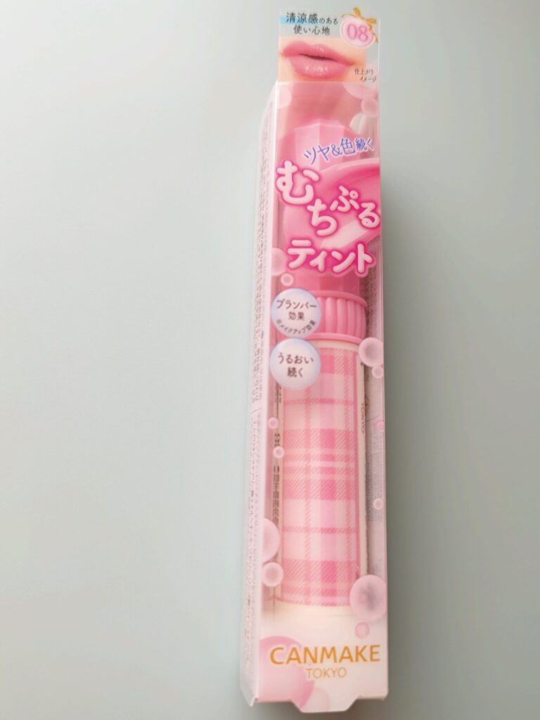キャンメイクのもちぷるリップティント(サクラロール)